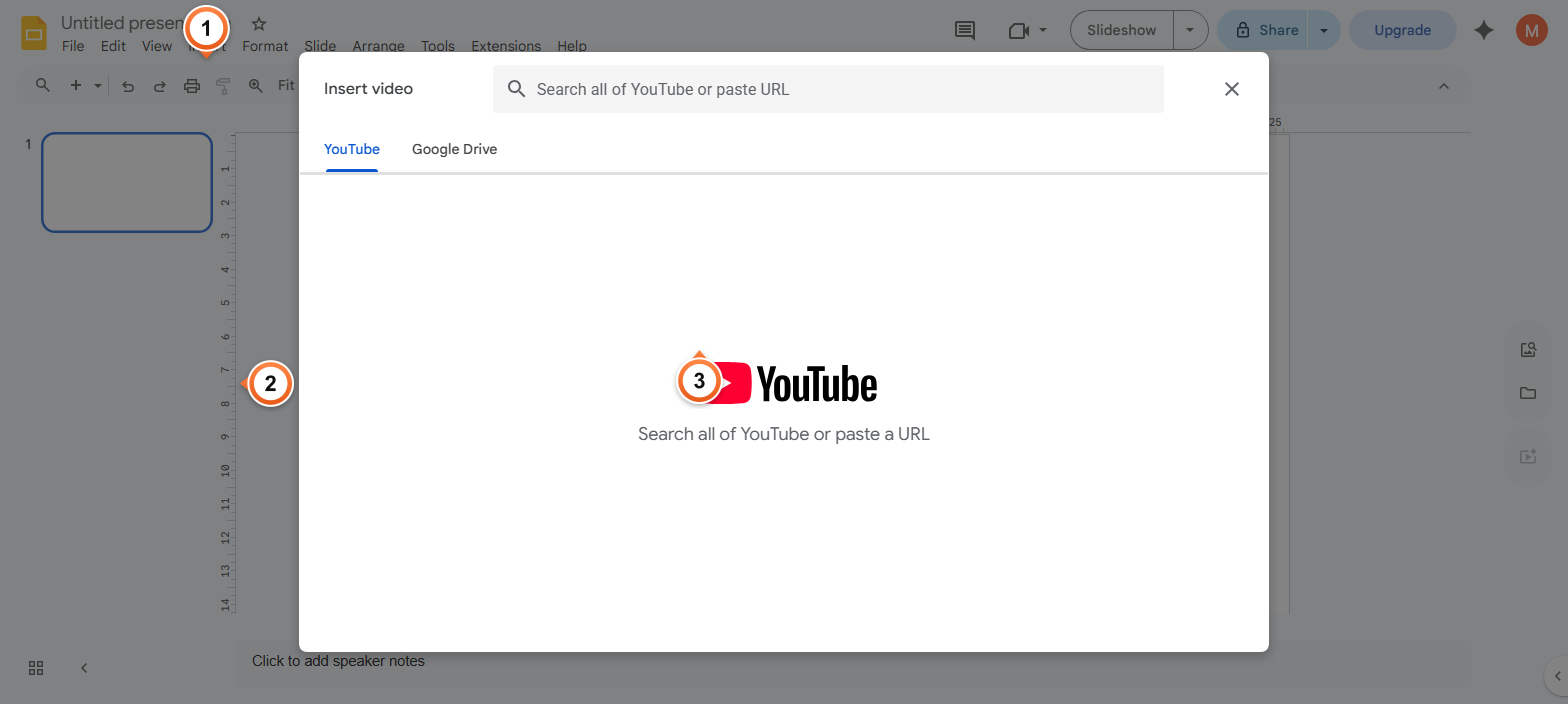How to embed a YouTube video in Google Slides?